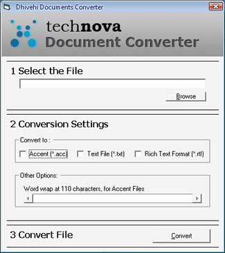 Dhivehi Document Converter 1.0 beta